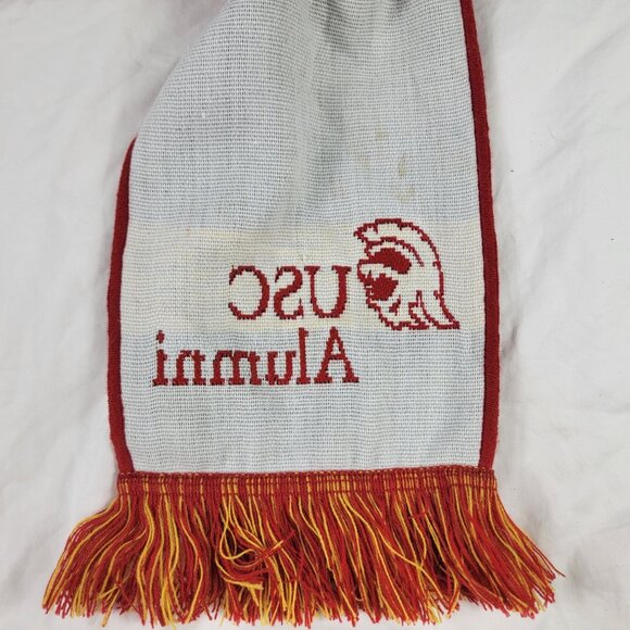 Vintage USC Alumni Trojans Class Of 59 Red And Yellow Scarf College School - Picture 9 of 9